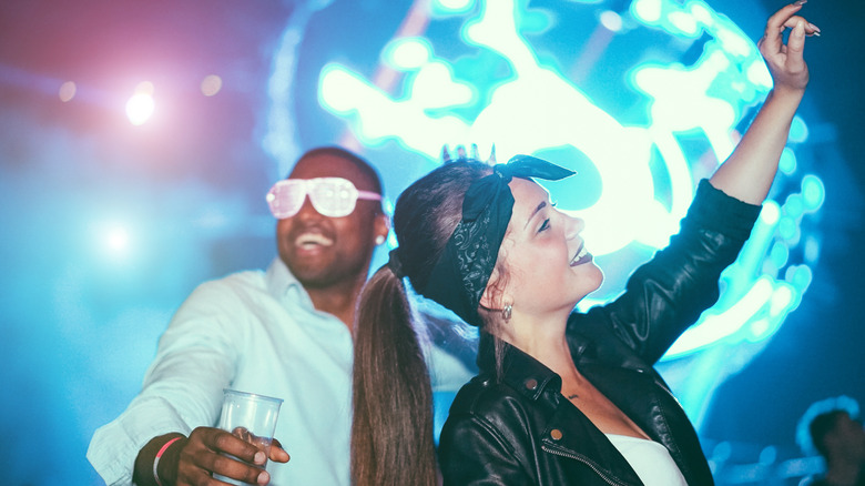 couple dancing in a club