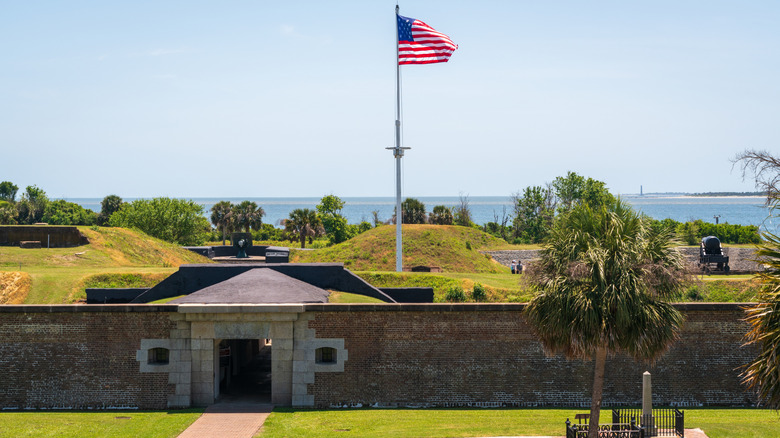 Fort Moultrie on Sullivan's Island South Carolina
