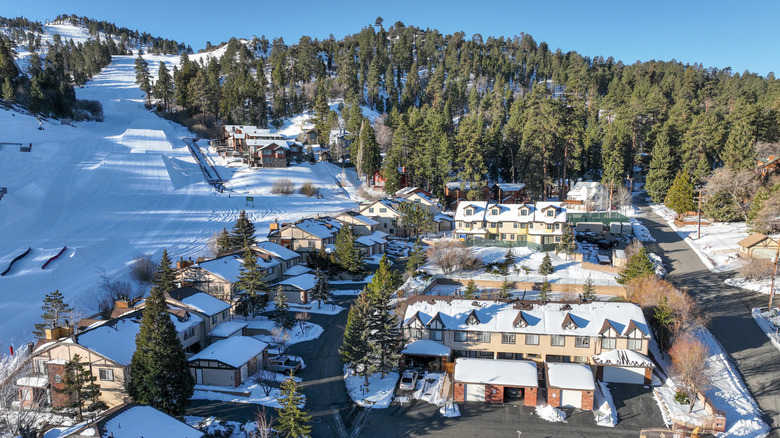 aerial view of Big Bear Mountain Resort