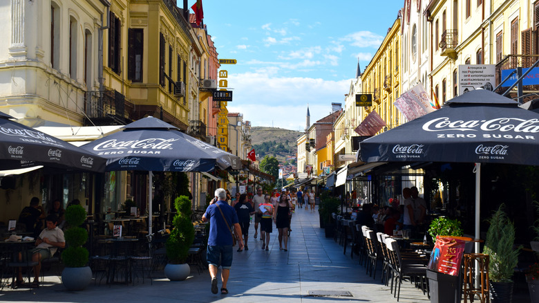 Busy historic street Bitola