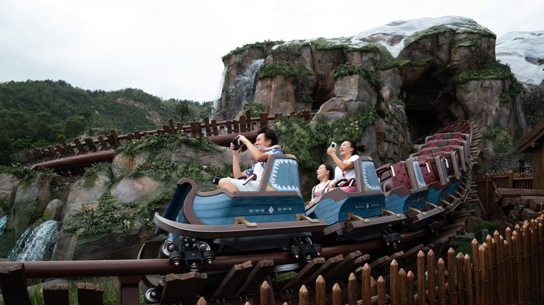 Roller coaster at World of Frozen