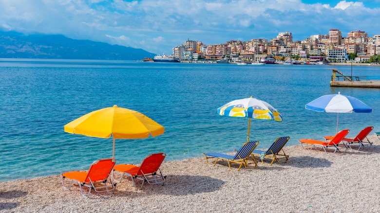  Beach in Sarande, Albania