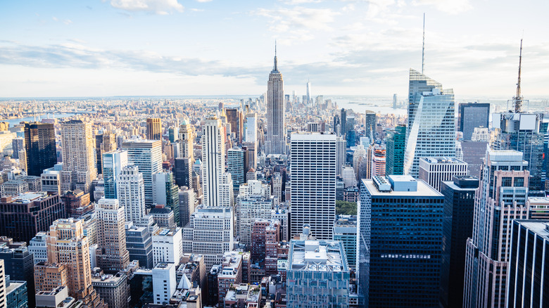 Aerial view of NYC