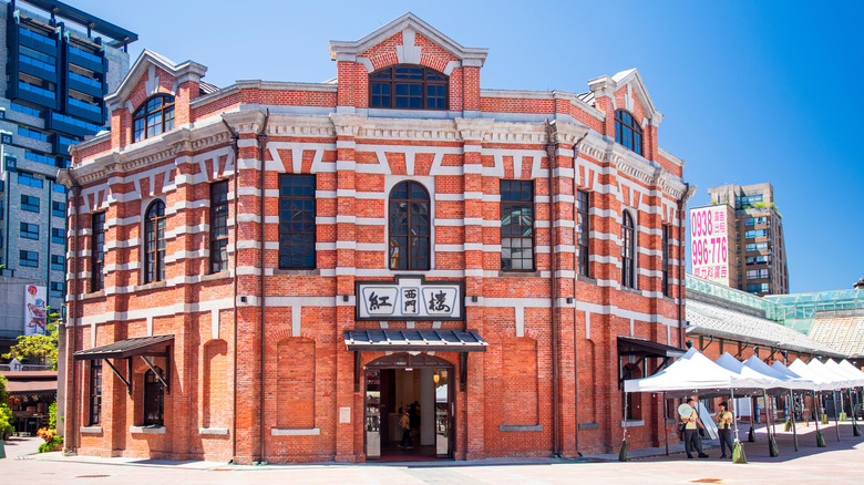 Taipei's Red House, a large red brick building