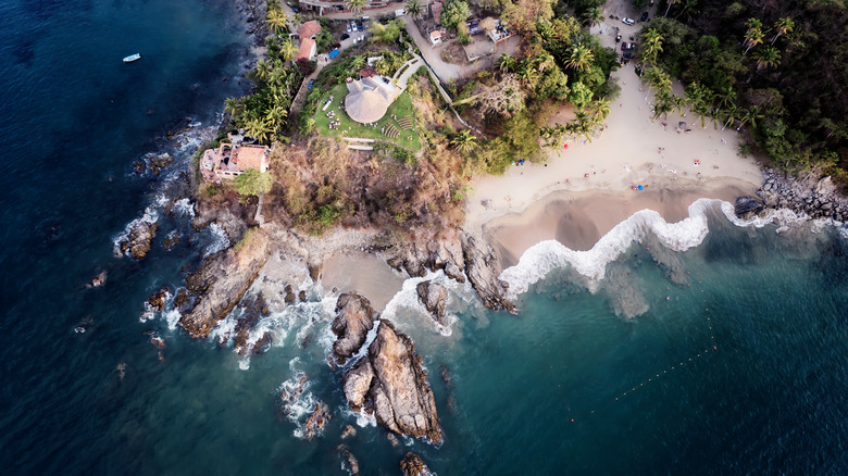 aerial view of Sayulita