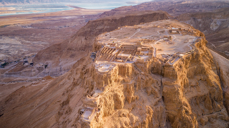 Aerial view of Masada