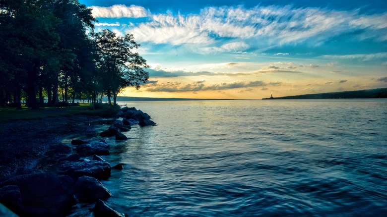 Sunset over Cayuga Lake