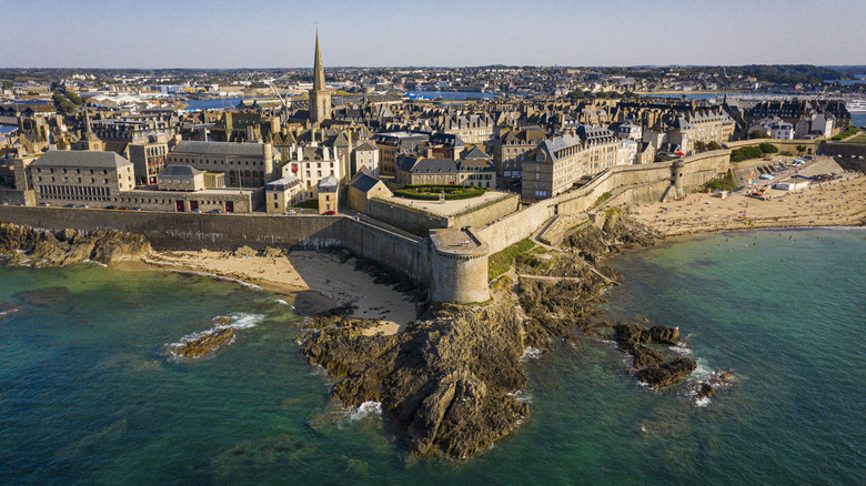 Aerial view of Saint-Malo