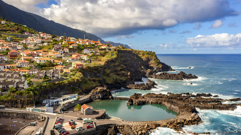 Madeira Island aerial view