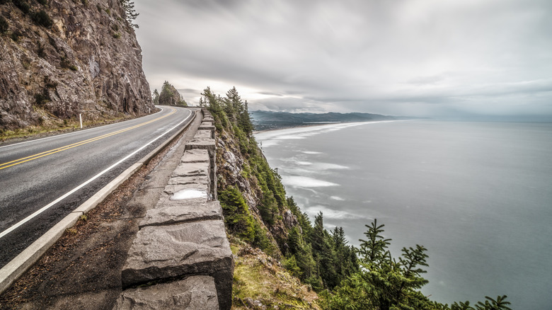 Oregon Coast Highway Cliff