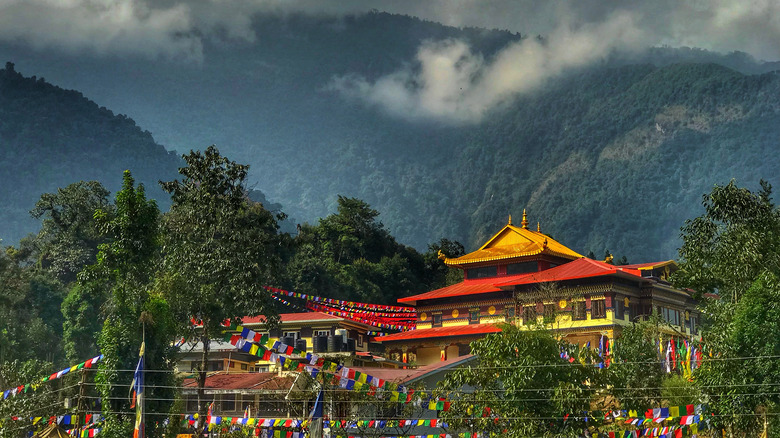 A Buddhist monastery 