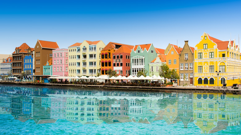 Colorful old houses in Curaçao.