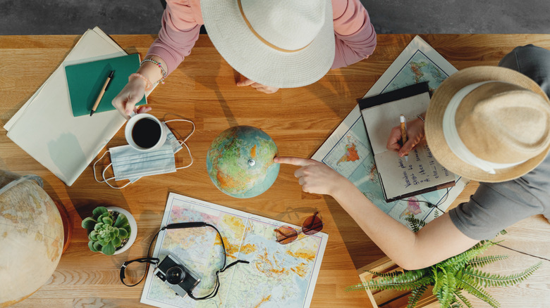 People planning a trip