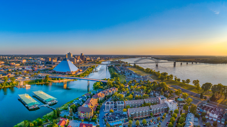 Memphis aerial shot