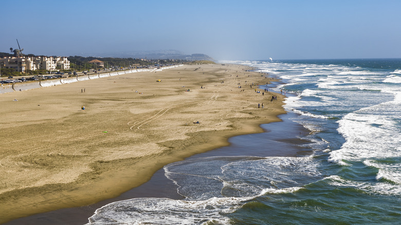 aerial view of Ocean Beach