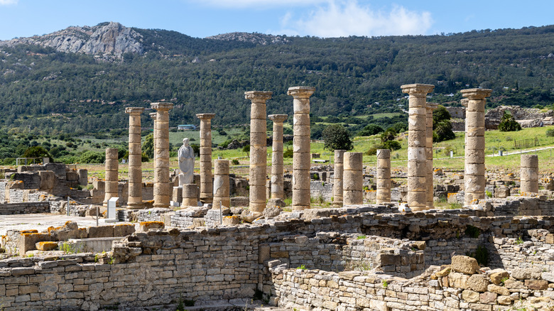 The ancient Roman city of Baelo Claudia located on the Bolonia bay, Cadiz province, Andalusia, Spain