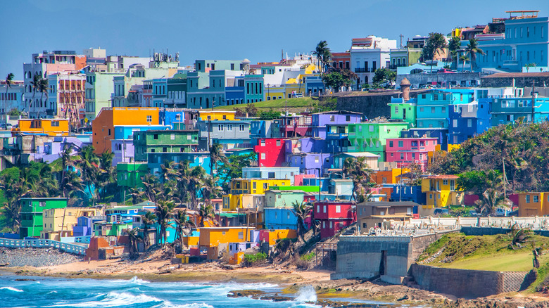 Hillside in San Juan in Puerto Rico 