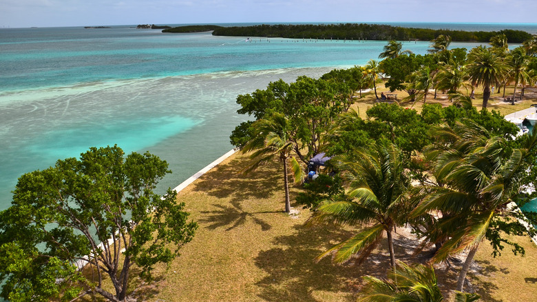 The view from the lighthouse at Biscayne National Park