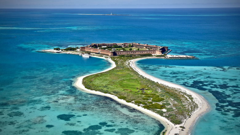 Aerial view of Dry Tortugas National Park