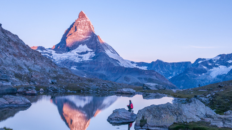 Matterhorn in Switzerland at dawn