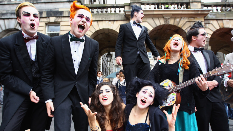 Street performers at the Edinburgh Festival Fringe