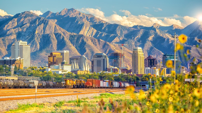 Salt Lake City Utah mountains
