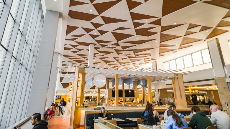 A food court at MSP airport