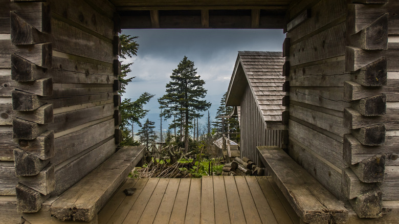 The view from LeConte Lodge in the Smokey Mountains