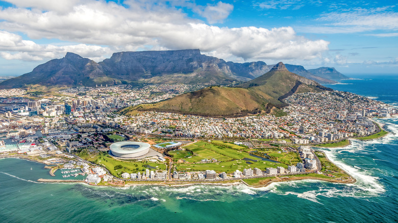 Aerial view of Cape Town, South Africa