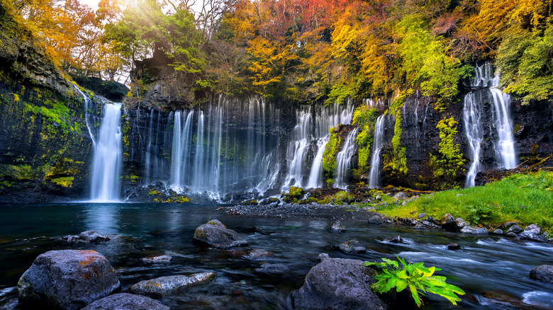 Shiraito Falls in autumn