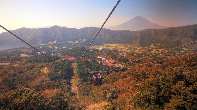 Cable car over Owakudani