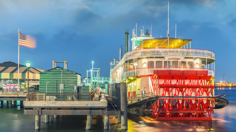 A riverboat in New Orleans