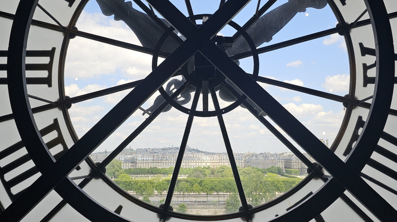 Panoramic view through the Musée d'Orsay clock