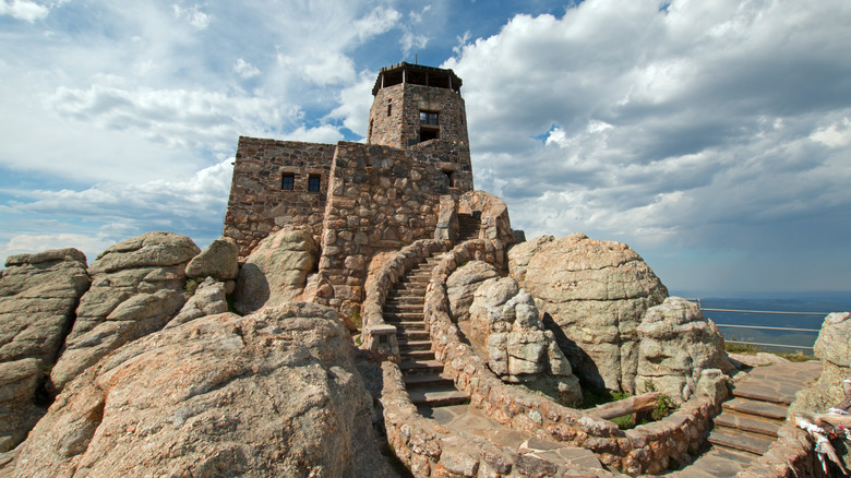 tower in the Black Mountains at Custer State Park in South Dakota