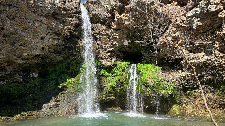 waterfalls at Natural Falls State Park in Oklahoma