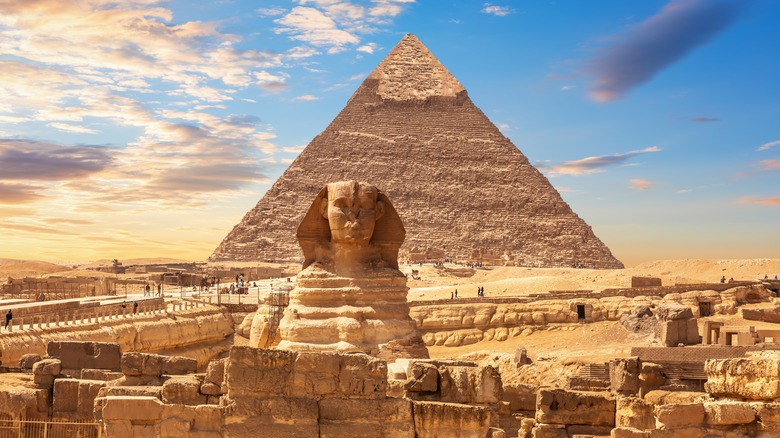 Egypt Great Sphinx and Pyramid