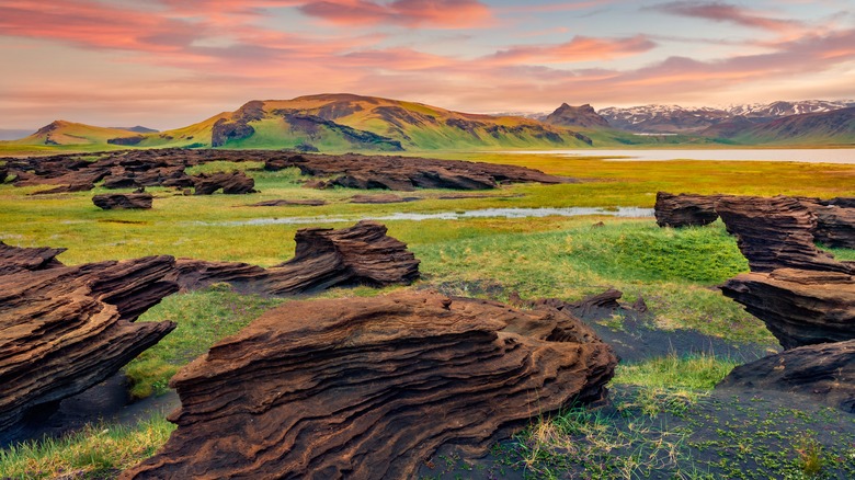 Scenic view of Icelandic landscape