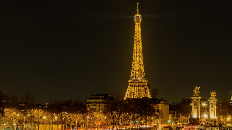 Eiffel Tower light show