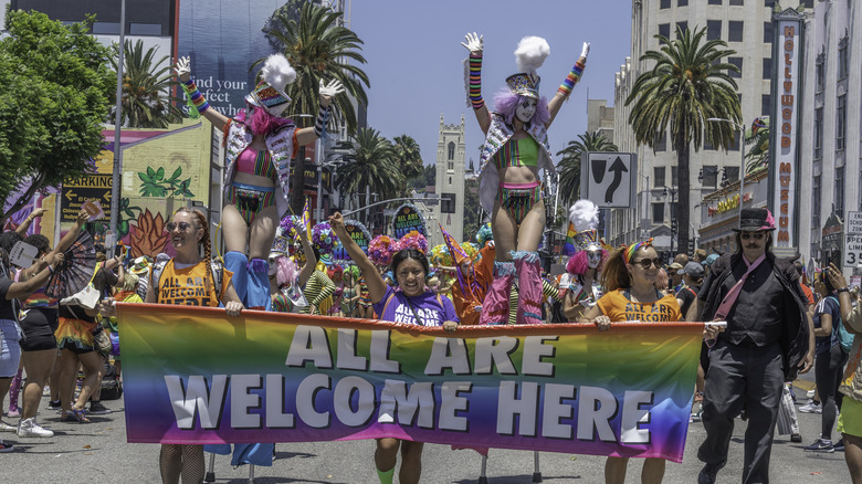 people at LA Pride