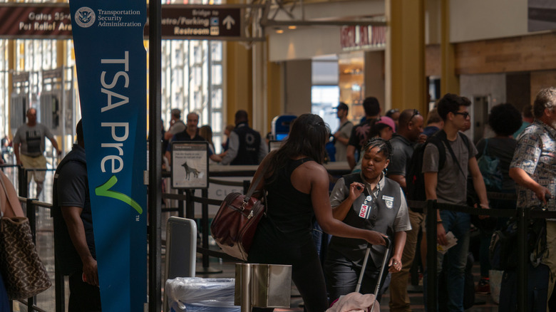 TSA PreCheck airport sign