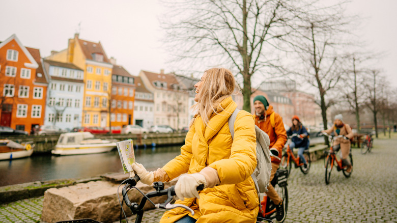 people cycling in Copenhagen