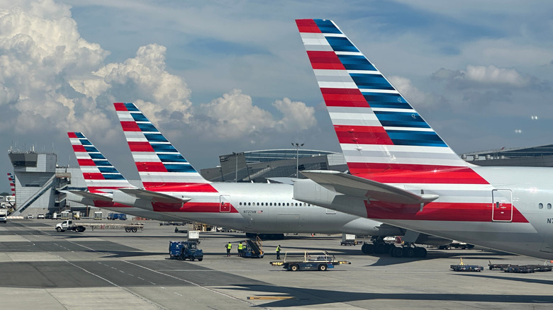 American Airlines airplane at JFK Airport, New York City