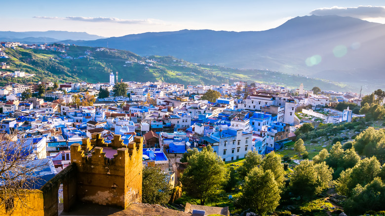 view of Chefchaouen, Morocco
