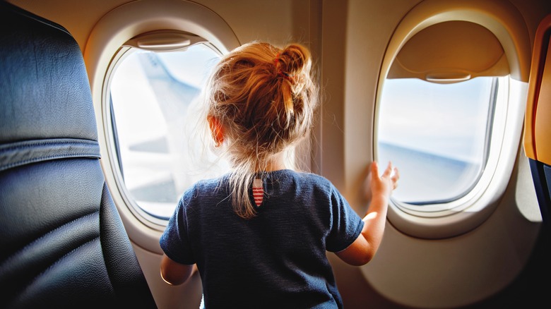 Toddler on a plane