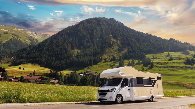 Camper van in Europe