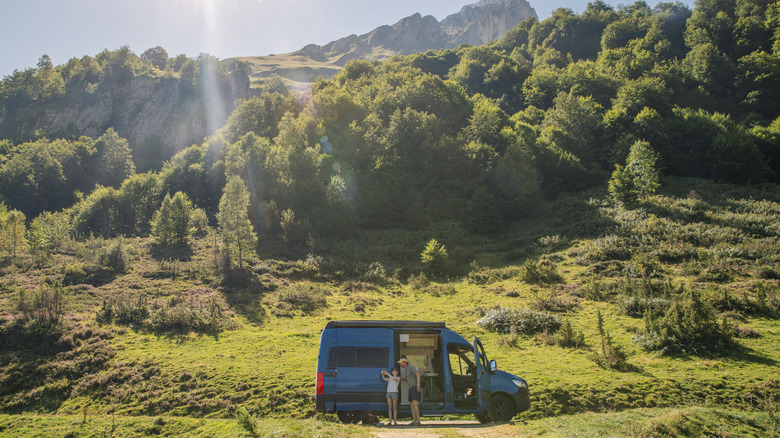 Camper van in Europe