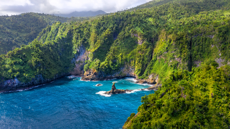 Aerial view of Dominica