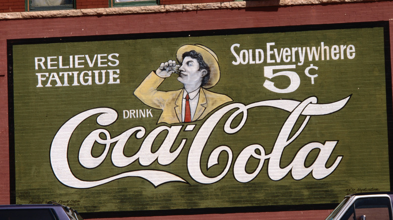 Vintage Coca-Cola mural in Guthrie