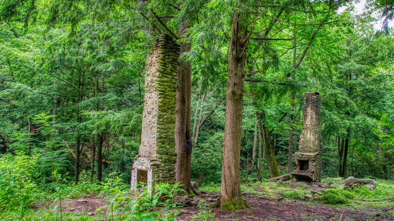 Elkwood Ghost Town structural remains