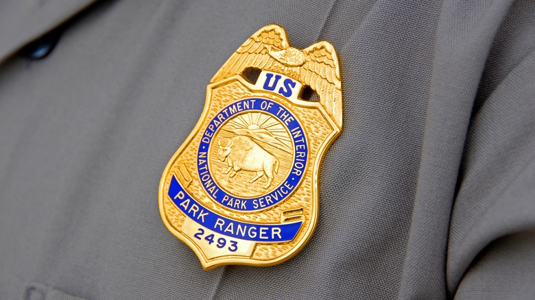 a park service ranger badge
